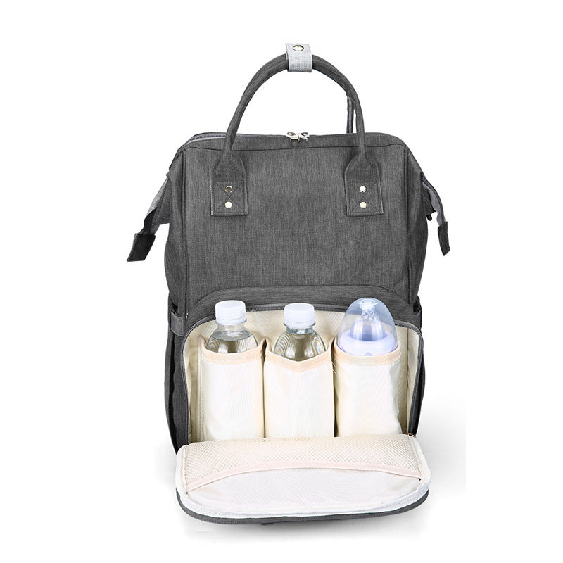 Multifunctional large-capacity diaper bag/backpack, baby bottle organizer for outings